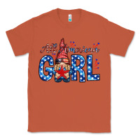Copper all american girl with gnome Classic Tee - NancyCooperArtShop