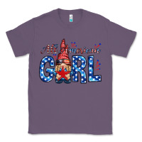 Lavender all american girl with gnome Classic Tee - NancyCooperArtShop
