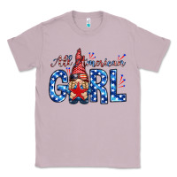 Lilac all american girl with gnome Classic Tee - NancyCooperArtShop