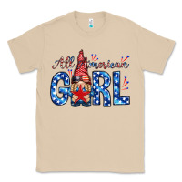 Mushroom all american girl with gnome Classic Tee - NancyCooperArtShop