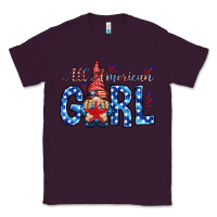 Plum all american girl with gnome Classic Tee - NancyCooperArtShop