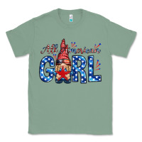 Sage all american girl with gnome Classic Tee - NancyCooperArtShop