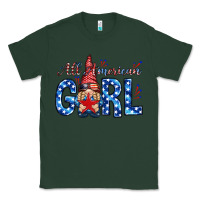Sports Green all american girl with gnome Classic Tee - NancyCooperArtShop