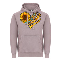 Vintage Zinc Childhood Cancer Awareness heart Vintage Hoodie - NancyCooperArtShop