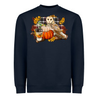 Navy Fall Barn Owl Heavyweight Sweatshirt - LillyAllenDesigns