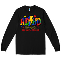 Black adhd awareness Long Sleeve Tee - LillyAllenDesigns