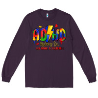 Plum adhd awareness Long Sleeve Tee - LillyAllenDesigns