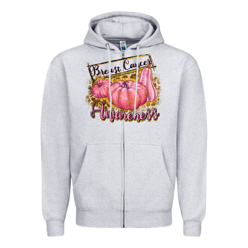 Breast Cancer Awareness Zipper Hoodie by texasbilliewilder | Teevron