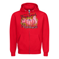 Red breast cancer awareness Zipper Hoodie - texasbilliewilder