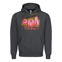 Smoke breast cancer awareness Zipper Hoodie - texasbilliewilder