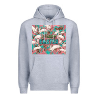 Heather Grey Easter Bunny  tumbler Easter Day Premium Hoodie - HowdyJamesFarm