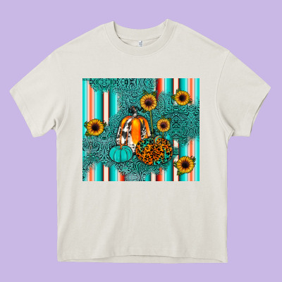 Pumpkin Heavy Core Tee Designed By Jahusdesignshop