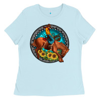 Baby Blue gemstone rodeo Ladies Tee - JahusDesignShop