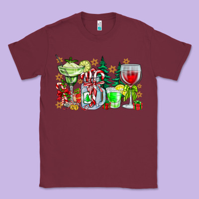 Christmas Tequila Classic Tee Designed By Cowhidedigitalart