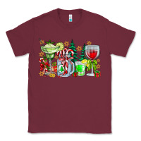 Burgundy Christmas tequila Classic Tee - CowhideDigitalArt