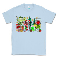 Dusty Blue Christmas tequila Classic Tee - CowhideDigitalArt