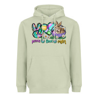 Matcha Peace love Easter Day Heavyweight Hoodie - CowGirlArtShop