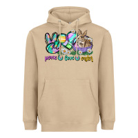 Mushroom Peace love Easter Day Heavyweight Hoodie - CowGirlArtShop