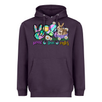 Plum Peace love Easter Day Heavyweight Hoodie - CowGirlArtShop