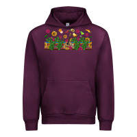 Mauve Wine mexican sombrero guitar rose cactus libbey  cup Urban Hoodie - BundleAndBundleShop