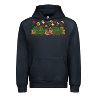 Navy mexican sombrero guitar rose cactus libbey  cup Urban Hoodie - BundleAndBundleShop