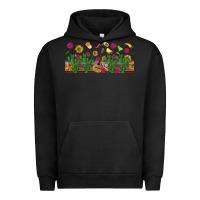Pigment Black mexican sombrero guitar rose cactus libbey  cup Urban Hoodie - BundleAndBundleShop
