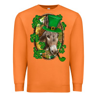 Carrot St. Patrick's day Donkey Premium Sweatshirt - CowGirlArtShop