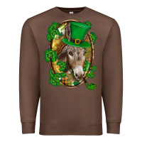 Chestnut St. Patrick's day Donkey Premium Sweatshirt - CowGirlArtShop