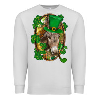 Dove Grey St. Patrick's day Donkey Premium Sweatshirt - CowGirlArtShop
