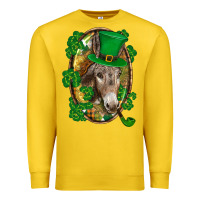 Lemon St. Patrick's day Donkey Premium Sweatshirt - CowGirlArtShop