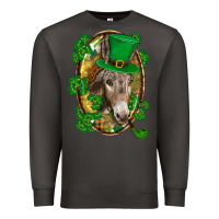 Smoke St. Patrick's day Donkey Premium Sweatshirt - CowGirlArtShop