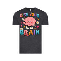 Vintage Black kiss your brain Vintage Tee - MaliasSmallBusiness