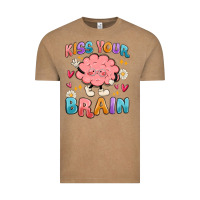 Vintage Coffee kiss your brain Vintage Tee - MaliasSmallBusiness