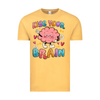 Vintage Mustard kiss your brain Vintage Tee - MaliasSmallBusiness