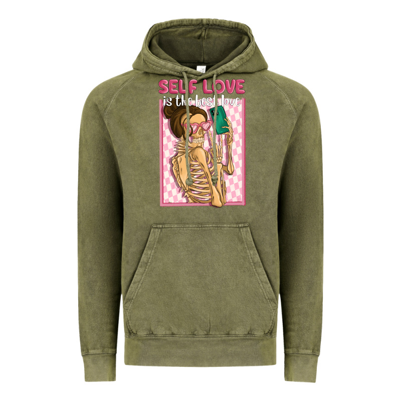 Self Love Is The Best Love Vintage Hoodie by MaliasSmallBusiness | Teevron