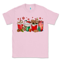 Bubblegum Pink christmas sloth coffee cups Classic Tee - MaliasSmallBusiness