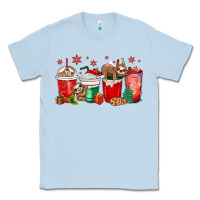 Dusty Blue christmas sloth coffee cups Classic Tee - MaliasSmallBusiness