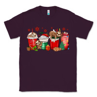 Plum christmas sloth coffee cups Classic Tee - MaliasSmallBusiness