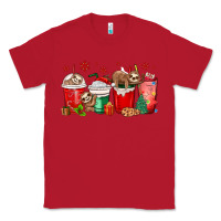 Red christmas sloth coffee cups Classic Tee - MaliasSmallBusiness
