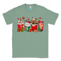 Sage christmas sloth coffee cups Classic Tee - MaliasSmallBusiness