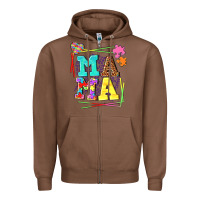 Chestnut Autism Mama Zipper Hoodie - NancyCooperArtShop