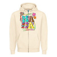 Sandshell Autism Mama Zipper Hoodie - NancyCooperArtShop