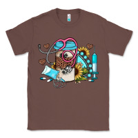 Chestnut western sunflower gemstone nurse Classic Tee - JahusDesignShop