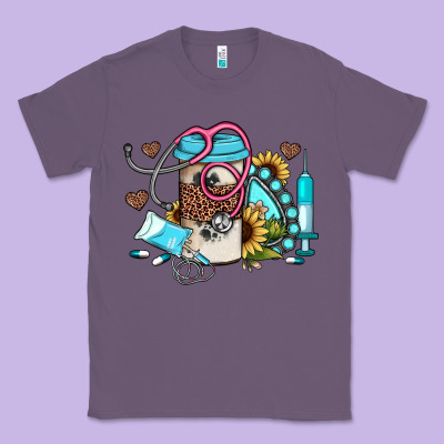 Western Sunflower Gemstone Nurse Classic Tee Designed By Jahusdesignshop