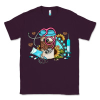 Plum western sunflower gemstone nurse Classic Tee - JahusDesignShop