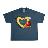 Midnight Navy teaching is a work of heart Urban Heavy Tee - JahusDesignShop