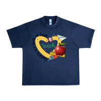 Navy teaching is a work of heart Urban Heavy Tee - JahusDesignShop
