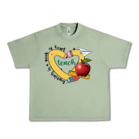 Oil Green teaching is a work of heart Urban Heavy Tee - JahusDesignShop