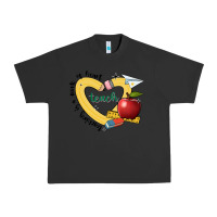 Pigment Black teaching is a work of heart Urban Heavy Tee - JahusDesignShop