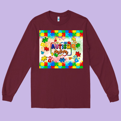 Autism Mom Long Sleeve Tee Designed By Lillyallendesigns